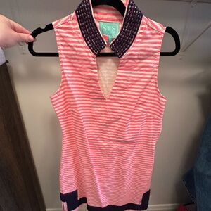 Sail to Sable - Pink Striped Women's Tunic Dress